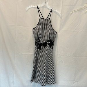 Teen/adult size XS, black and white dress